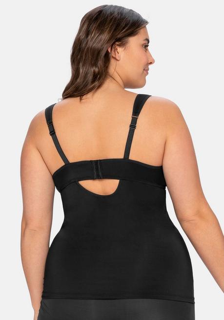 sheego Top aus Microfaser, mit integriertem Bügel-BH - schwarz sheego Neueste Mode