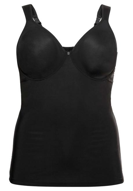 sheego Top aus Microfaser, mit integriertem Bügel-BH - schwarz sheego Neueste Mode