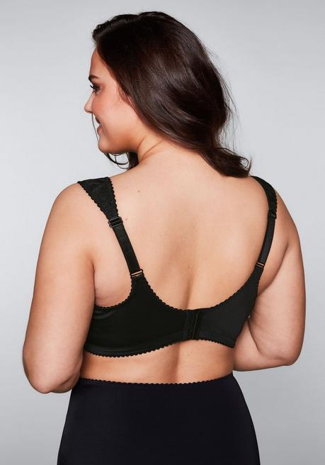 sheego BH ohne Bügel mit wattierten Cups - schwarz sheego Zeitlich begrenztes Angebot