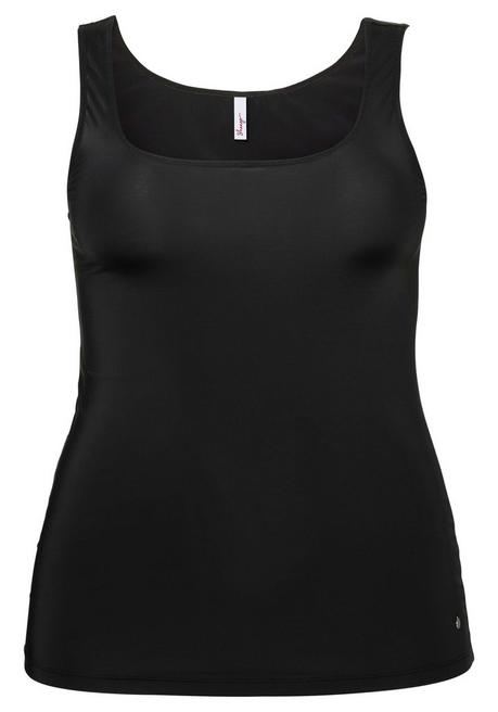 sheego Tanktop in extralanger Form, aus Microfaser - schwarz sheego Saisonale Angebote