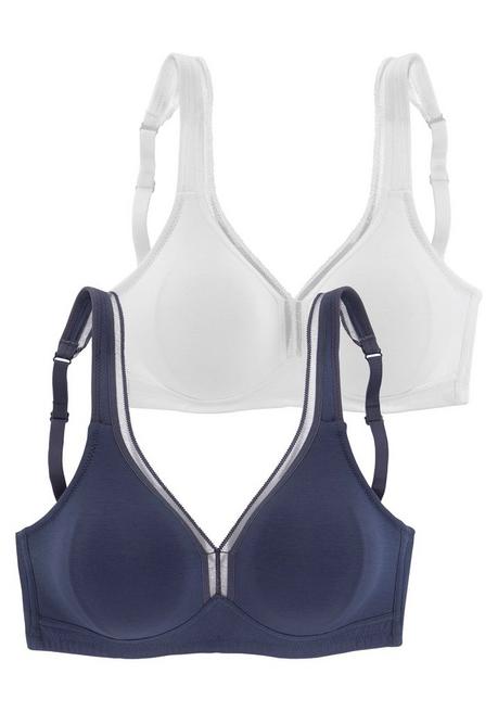 PETITE FLEUR T-Shirt-BH - marine+weiß sheego Super Rabatt