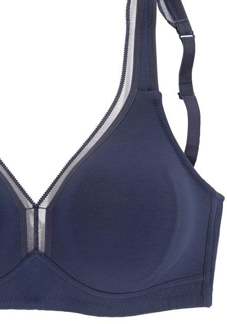 PETITE FLEUR T-Shirt-BH - marine+weiß sheego Super Rabatt
