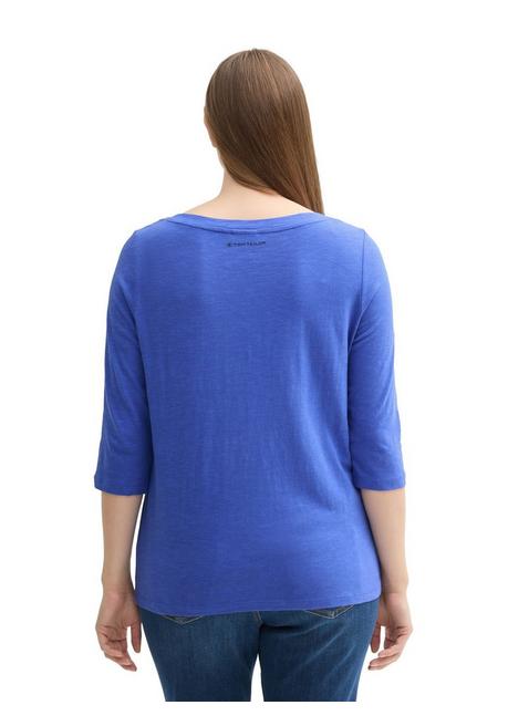 TOM TAILOR Plus 3/4-Arm-Shirt mit U-Boot-Ausschnitt - jeansblau sheego Neueste Mode