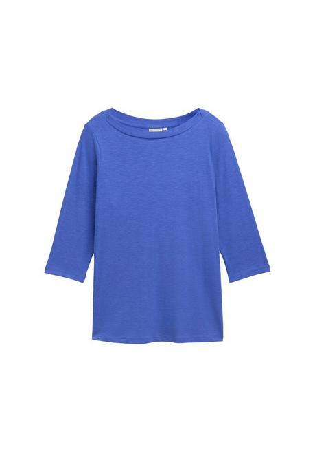 TOM TAILOR Plus 3/4-Arm-Shirt mit U-Boot-Ausschnitt - jeansblau sheego Neueste Mode