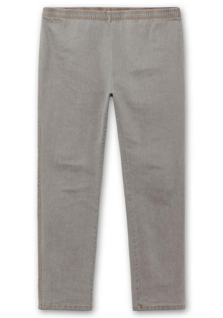 sheego Schmale Jeans mit Stretchbund, ohne Taschen - grey Denim sheego Sonderangebote