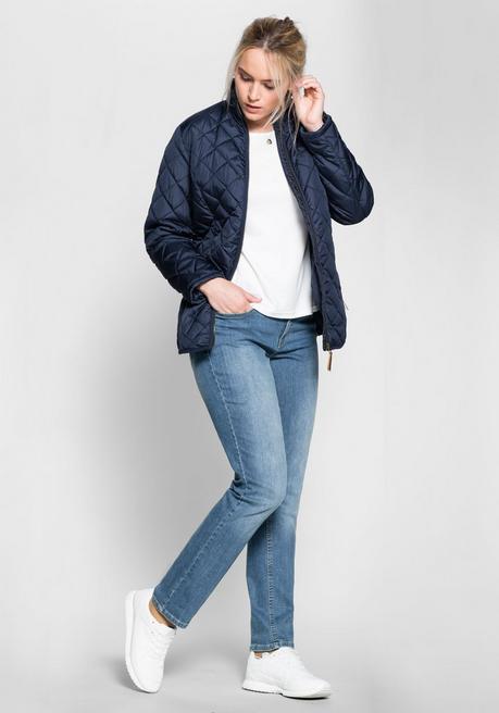 sheego Steppjacke mit hoch schließendem Stehkragen - marine sheego Wochenangebot
