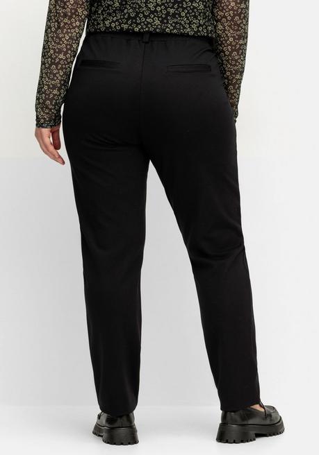 sheego Schmale Joggpants im Cargostil, mit Komfortbund - schwarz sheego Sonderangebot der Fabrik