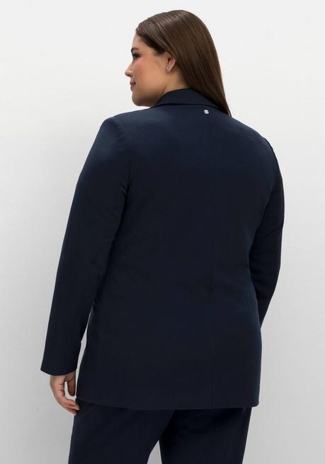 sheego Blazer mit Reißverschluss-Taschen - nachtblau sheego Nur noch ein Tag übrig
