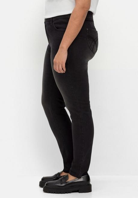 sheego Skinny Jeans in Curvy-Schnitt SUSANNE - black Denim sheego Clearance-Verkauf