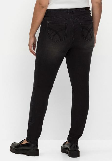 sheego Skinny Jeans in Curvy-Schnitt SUSANNE - black Denim sheego Clearance-Verkauf