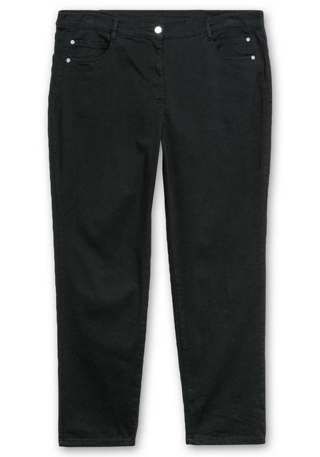 sheego Gerade Stretch-Jeans mit Komfortbund - black Denim sheego Online