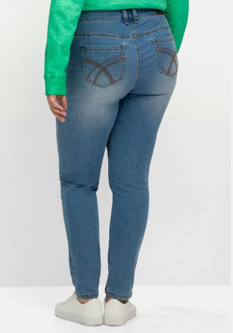 sheego Skinny Jeans in Curvy-Schnitt SUSANNE - blue Denim sheego Outlet