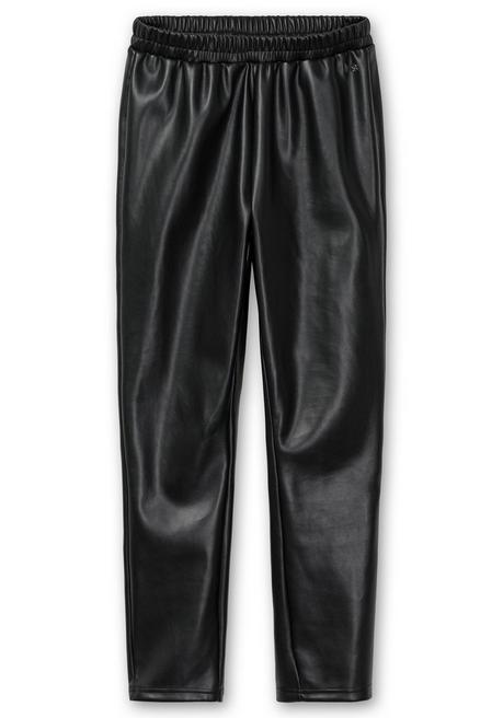 sheego Leggings mit glänzender Beschichtung - schwarz sheego Angebote