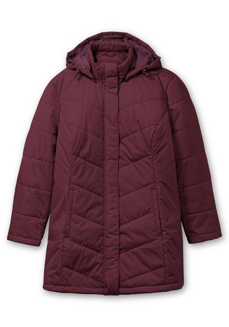sheego Steppjacke mit abnehmbarer Kapuze - bordeaux sheego Hotsell