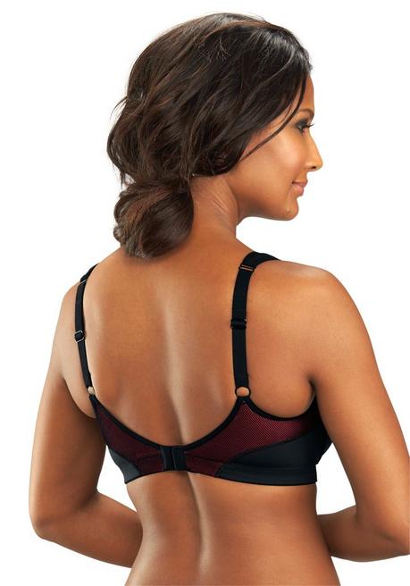 H.I.S EM LBG Sport-BH - schwarz-pink sheego Limitierter Zeitrabatt