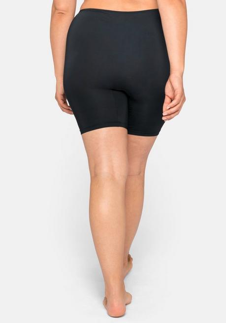 sheego Panty im High-Waist-Schnitt mit langem Bein, Microfaser - schwarz sheego Fabrik Onlineshop