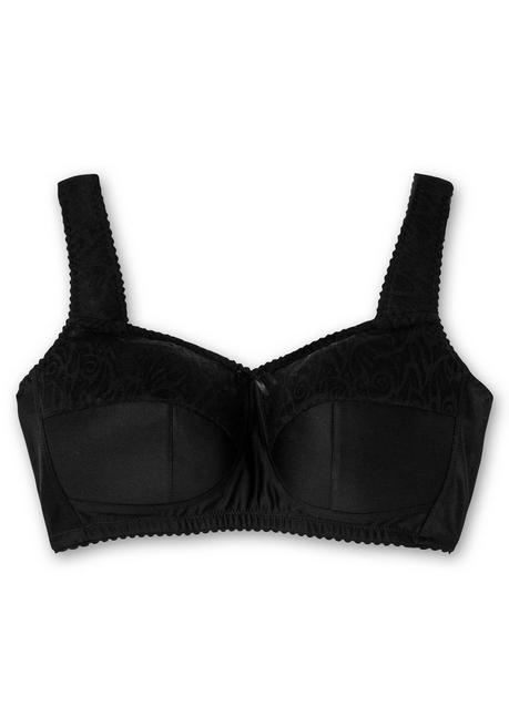sheego Entlastungs-BH mit transparenter Spitze, ohne Bügel - schwarz sheego Osterangebot