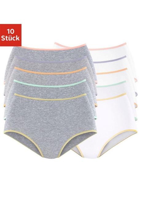 PETITE FLEUR Taillenslip - grau+weiß sheego Valentinstagsangebot