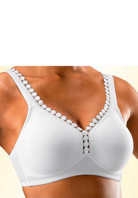PETITE FLEUR Soft-BH - weiß+marine sheego Heißer Verkauf