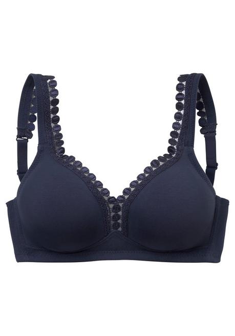 PETITE FLEUR Soft-BH - weiß+marine sheego Heißer Verkauf
