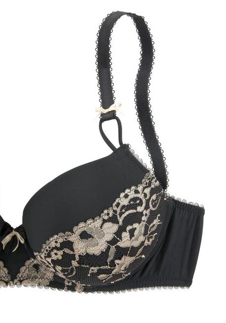 Lascana Schalen-BH - schwarz-goldfarben sheego Top Angebot