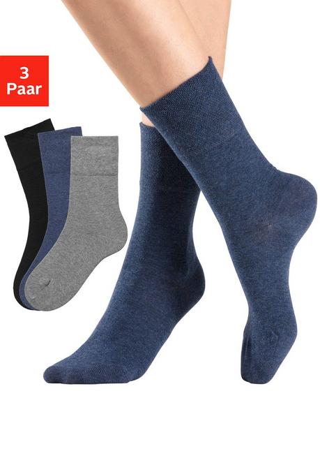 H.I.S EM LBG Socken - schwarz+grau+blau sheego Wochenangebot