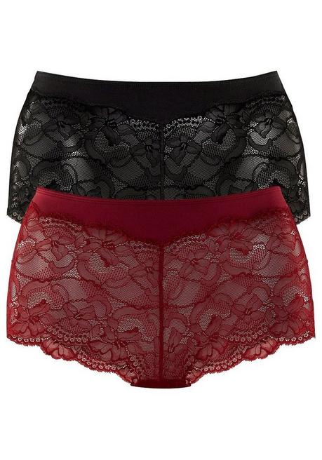 VIVANCE Panty - bordeaux+schwarz sheego Zeitbegrenzte Promotion