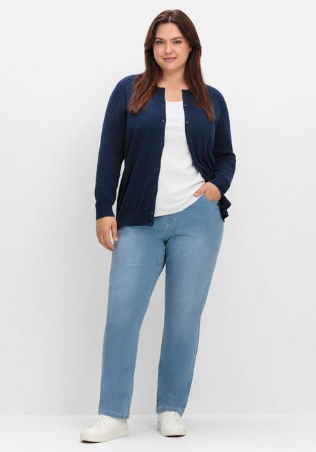 sheego Gerade Jeans mit Rundum-Dehnbund - blue Denim sheego Sonderangebot der Fabrik