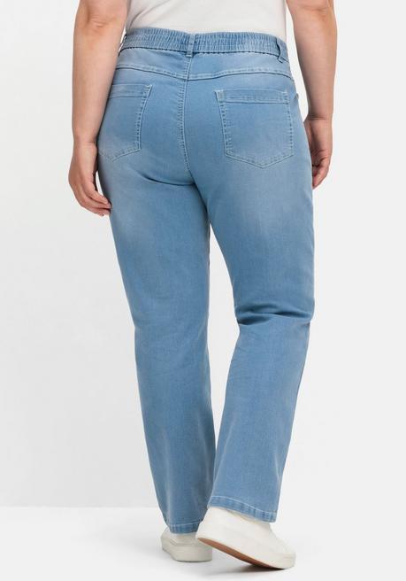 sheego Gerade Jeans mit Rundum-Dehnbund - blue Denim sheego Sonderangebot der Fabrik