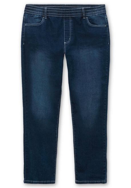 sheego Gerade Jeans mit Rundum-Dehnbund - dark blue Denim sheego Vierteljährliche Förderung