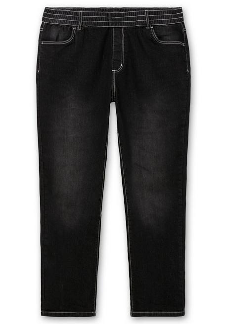 sheego Gerade Jeans mit Rundum-Dehnbund - black Denim sheego Discount Store für neue Produkte