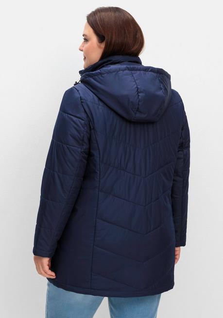 sheego Steppjacke mit abnehmbarer Kapuze - marine sheego Speichern exportieren
