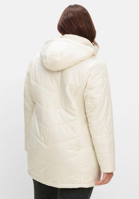 sheego Steppjacke mit abnehmbarer Kapuze - steingrau sheego Black Friday Preise