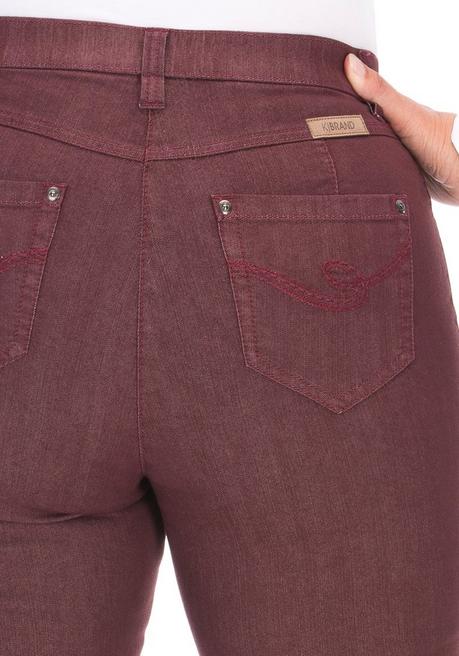 KjBRAND Jeans in Quer-Stretch-Qualität, mit Komfortbund - bordeaux sheego Saisonschlussverkauf