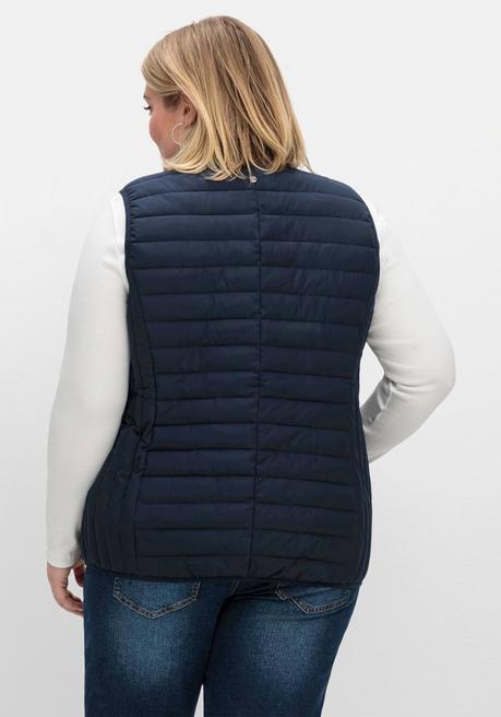 sheego Leicht wattierte Steppweste mit 2-Wege-Zipper - nachtblau sheego Top Angebot
