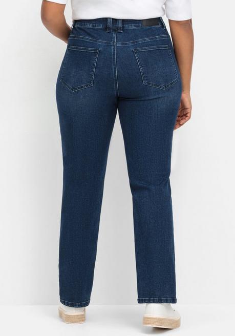 sheego Gerade Jeans mit TruTemp365® Fasern - dark blue Denim sheego Neuheiten