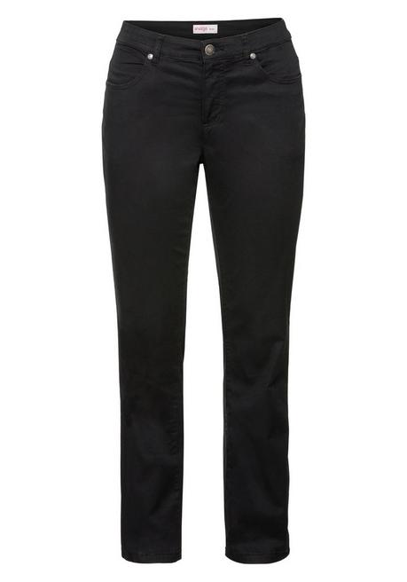 sheego Gerade Hose aus Baumwoll-Twill - schwarz sheego Bestseller