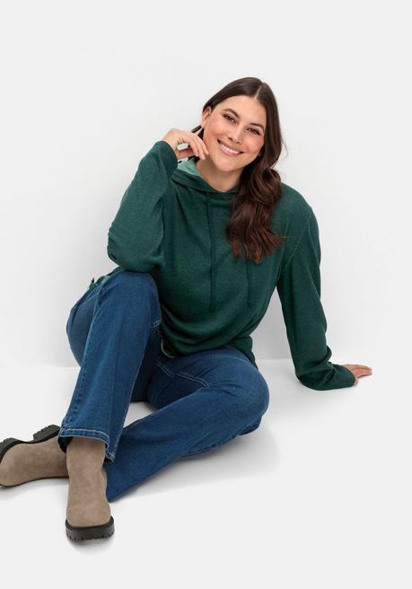 sheego Bootcut-Jeans mit hohem Bund, im Curvy-Schnitt ANNE - dark blue Denim sheego Saisonale Angebote