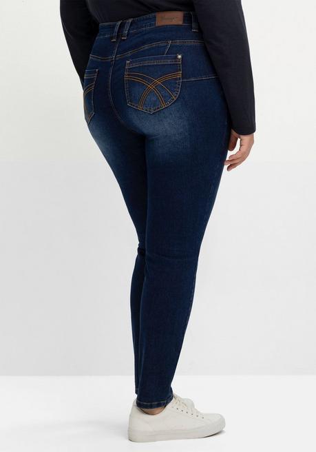 sheego Skinny Jeans in Curvy-Schnitt SUSANNE - dark blue Denim sheego Kauf eins, bekomm eins gratis