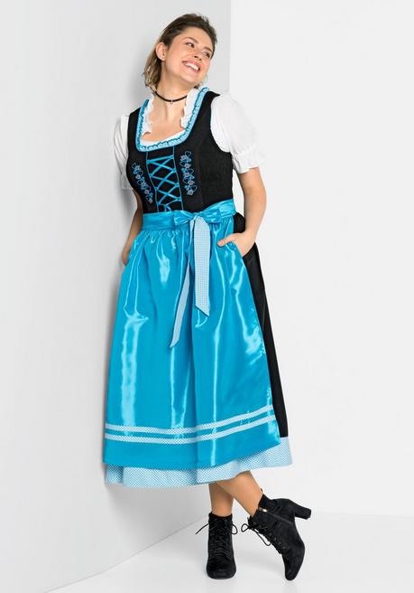 sheego Dirndl mit Schürze 2tlg. - schwarz-türkis sheego Tägliche Deals