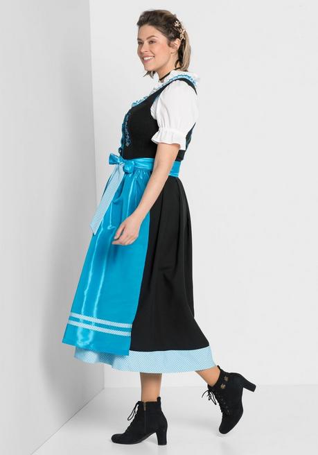 sheego Dirndl mit Schürze 2tlg. - schwarz-türkis sheego Tägliche Deals