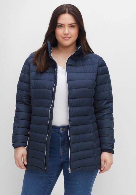 sheego Steppjacke mit Stehkragen und Teilungsnähten - nachtblau sheego