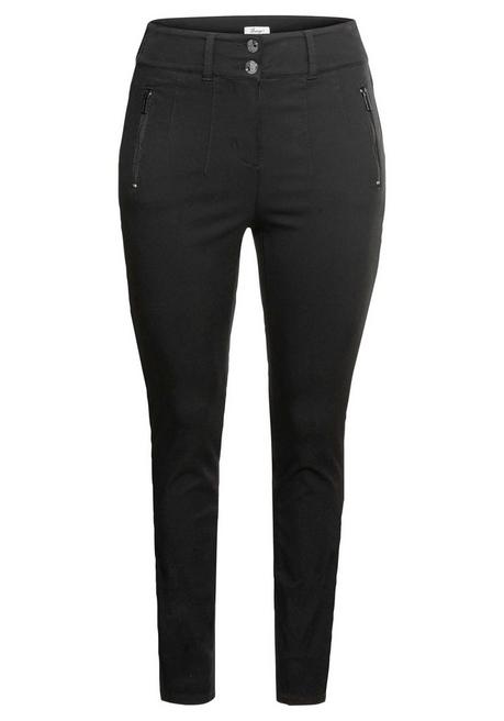 sheego Skinny Hose mit High-Waist-Bund, superelastisch - schwarz sheego Kostenlose Rückgabe