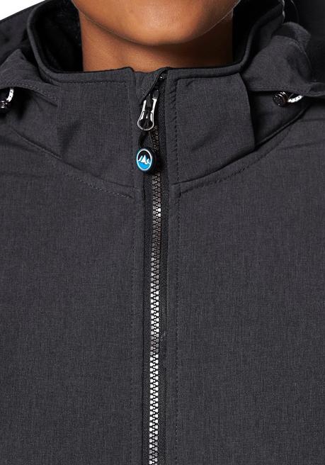 Polarino Softshelljacke - anthrazit meliert sheego Begrenzte Freigabe