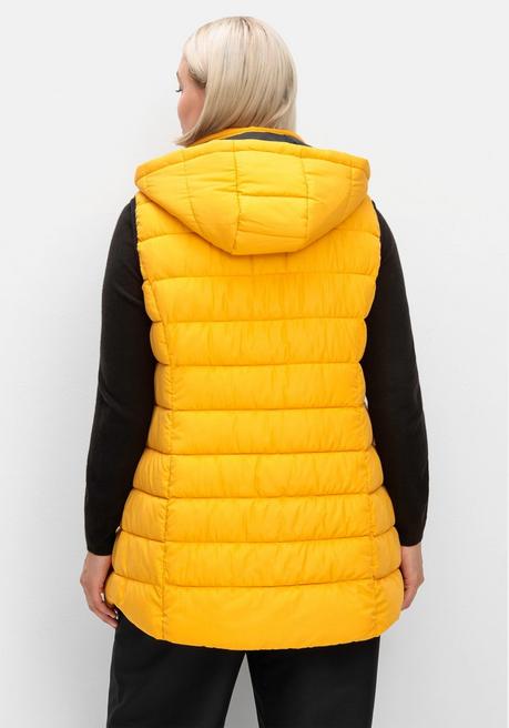 sheego Steppweste mit abnehmbarer Kapuze - ocker sheego Bis zu 50% Rabatt