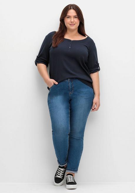 sheego Schmale Jeans in Curvy-Schnitt VERENA - blue Denim sheego Bis zu 55% Rabatt