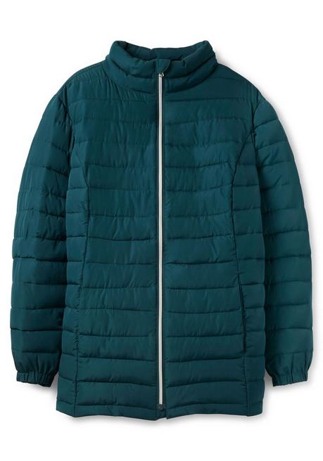 sheego Steppjacke mit Stehkragen und Teilungsnähten - tiefgrün sheego Super Rabatt