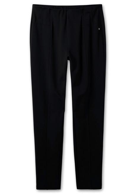 sheego Jerseyhose aus Interlock, schmale Beinform - schwarz sheego 50% Rabatt mit kostenlosem Versand