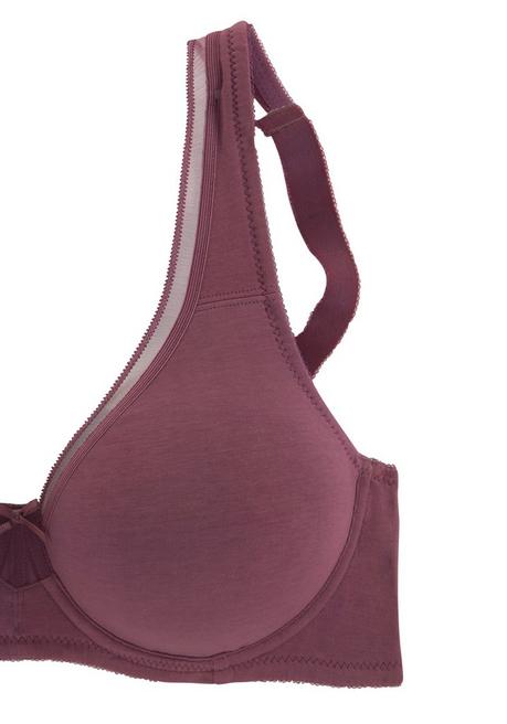 PETITE FLEUR Doppelpack Minimizer-BHs - burgund+weiß sheego 50% Rabatt für begrenzte Zeit