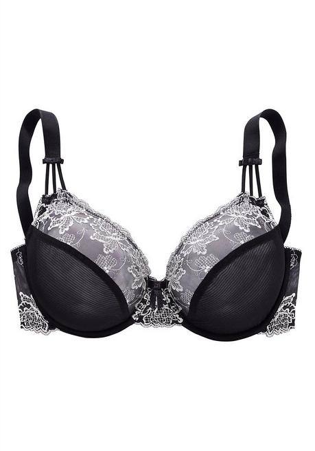 NUANCE Bügel-BH - schwarz-creme sheego Auslauf